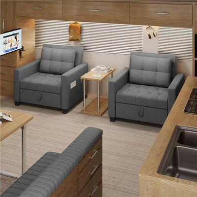 Costoffs Sofá Cama Plegable 2 en 1 con Sillón Extensible