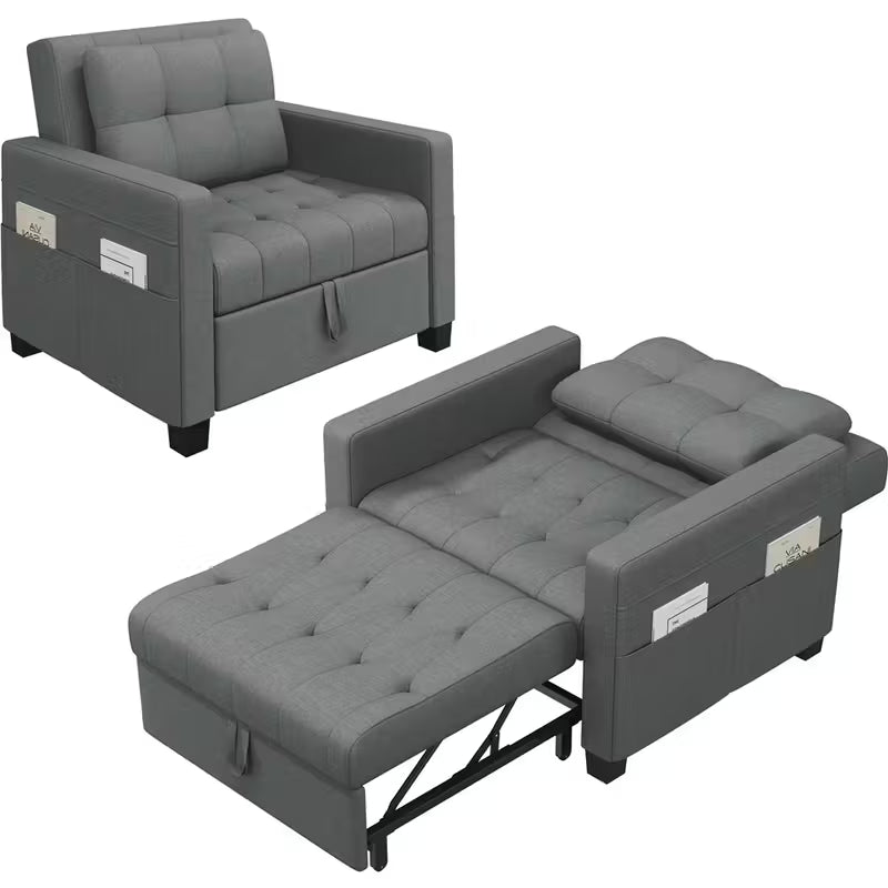 Costoffs Sofá Cama Plegable 2 en 1 con Sillón Extensible