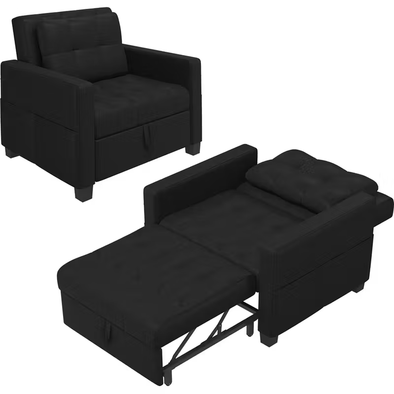 Costoffs Sofá Cama Plegable 2 en 1 con Sillón Extensible