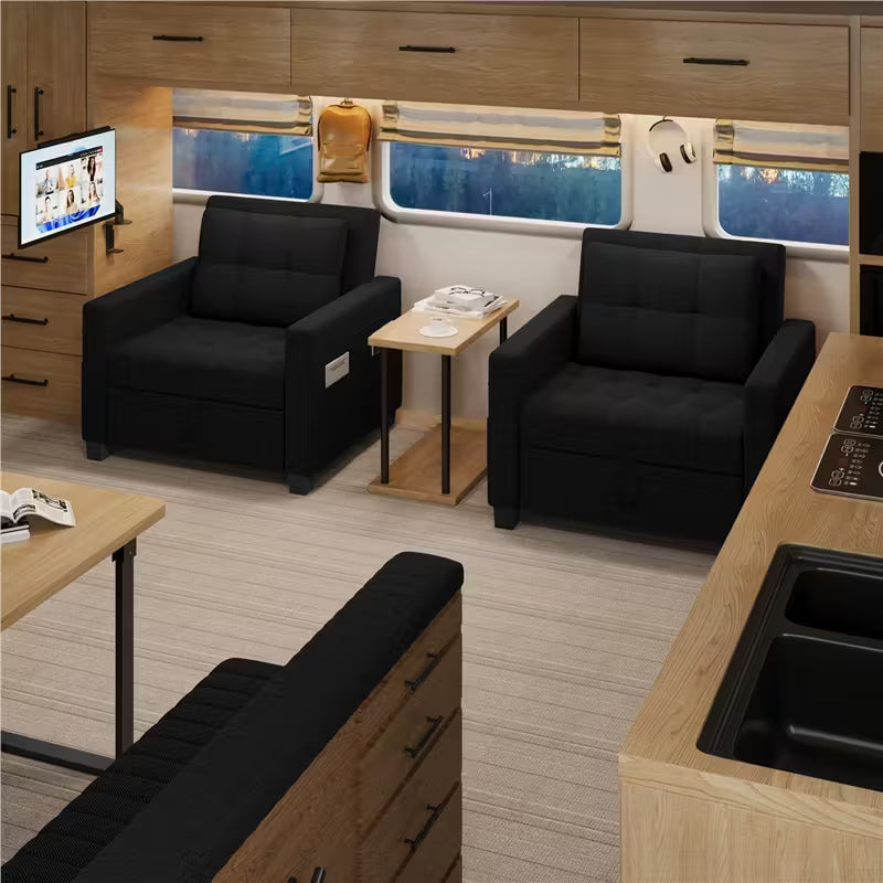 Costoffs Sofá Cama Plegable 2 en 1 con Sillón Extensible