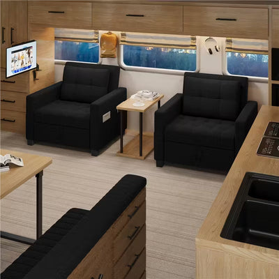 Costoffs Sofá Cama Plegable 2 en 1 con Sillón Extensible