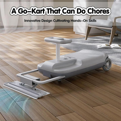 RayGenius Kart De Limpieza, Kart EléCtrico PortáTil para NiñOs