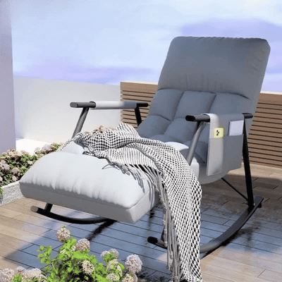 Cadeira de Baloiço Estofada Relax, Cadeira de Lazer Moderna