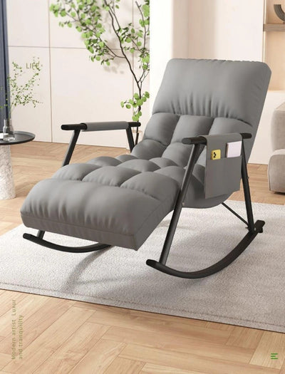 Cadeira de Baloiço Estofada Relax, Cadeira de Lazer Moderna