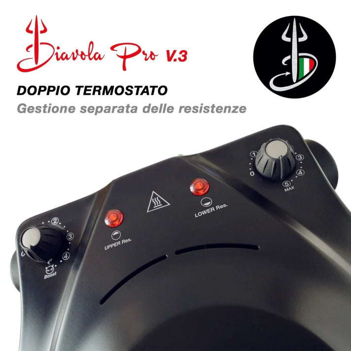 Horno Eléctrico para Pizza Diavola Pro V 3.0 - 100% diseño y patente Made in Italy