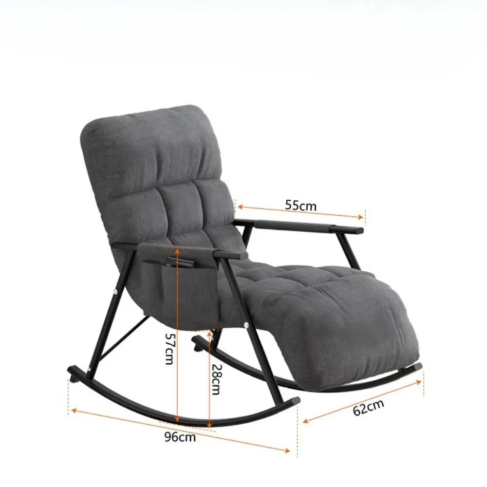 Cadeira de Baloiço Estofada Relax, Cadeira de Lazer Moderna