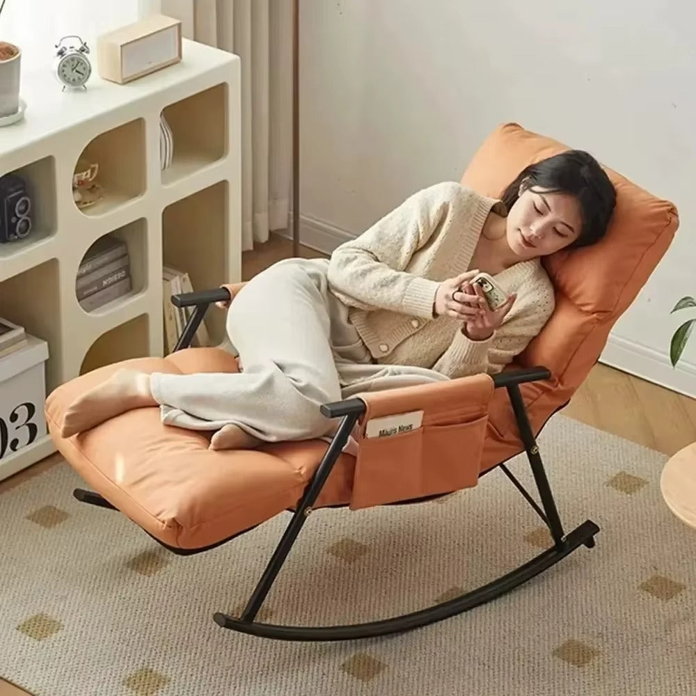 Cadeira de Baloiço Estofada Relax, Cadeira de Lazer Moderna